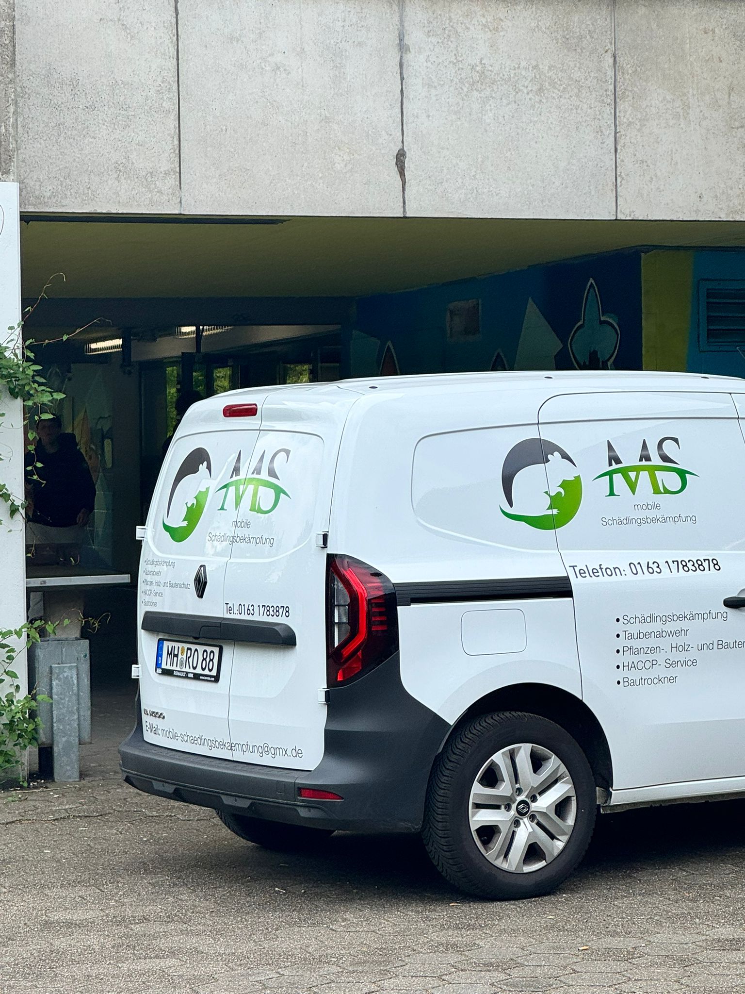 Schädlingsbekämpfung im Einsatz